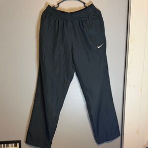 Nike Black Windbreaker lined track pants